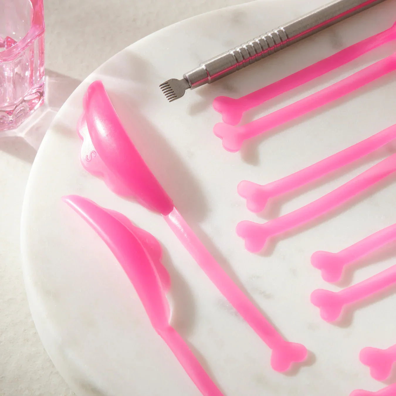 2-in-1 Adhesive-Free Lash Lift Shields with Ribbon Attached - 5 pairs