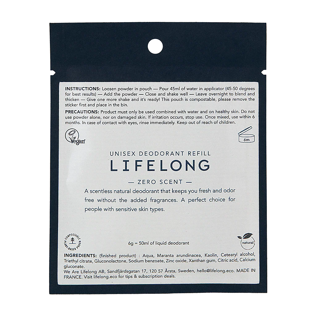 Lifelong Natural Deodorant Refills | Refillable & Eco-Friendly