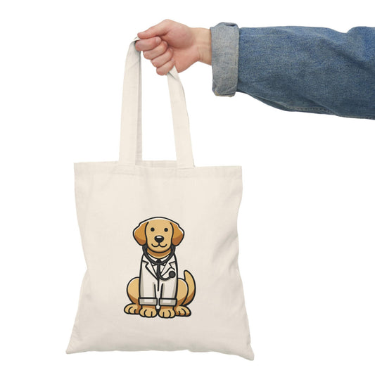 Doctor Dog Tote – Eco-Friendly Retriever Shopper
