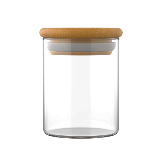 Glass Storage Jar With Airtight Bamboo Lid
