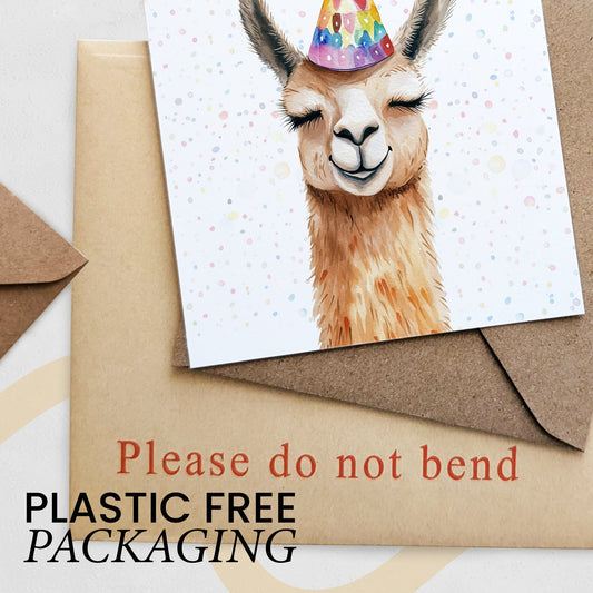 Birthday Card For Him or Her Of A Llama Illustration For Him or Her Birthday Gift