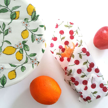*Set of 2 Large Handmade Beeswax Wraps | Italian Kitchen