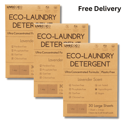 LiveCoco Eco-Laundry Detergent Sheets (60-360 Loads)