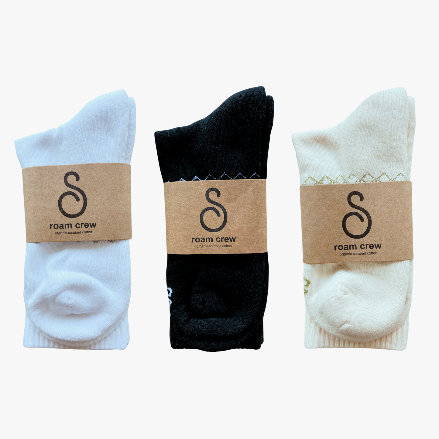 crew / mid-calf socks - organic combed cotton