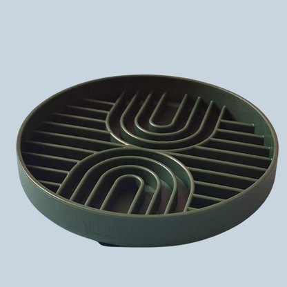 Slow & Steady - 2-in-1 Slow Feeder Bowl & Lick Mat | Calmer Mealtimes | Tail Tips UK