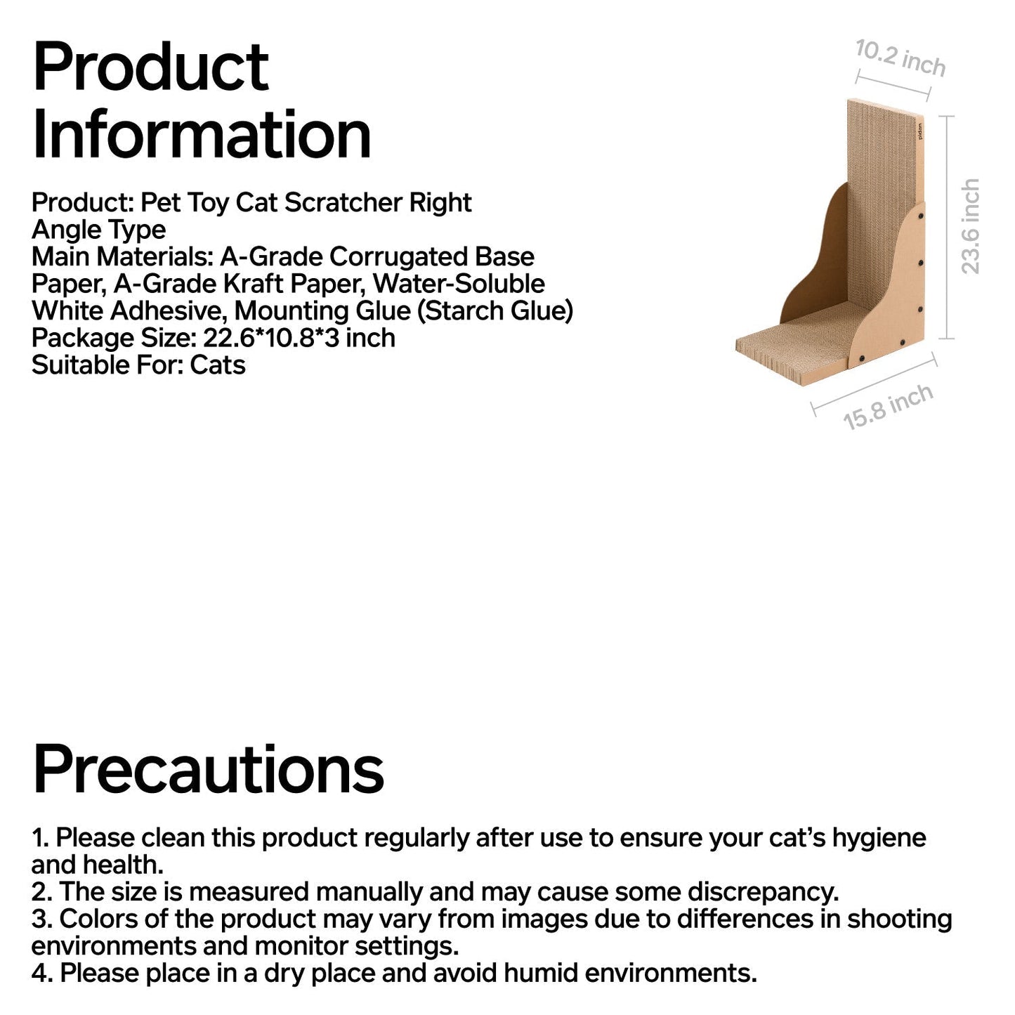 pidan L-Shape Cat Scratcher