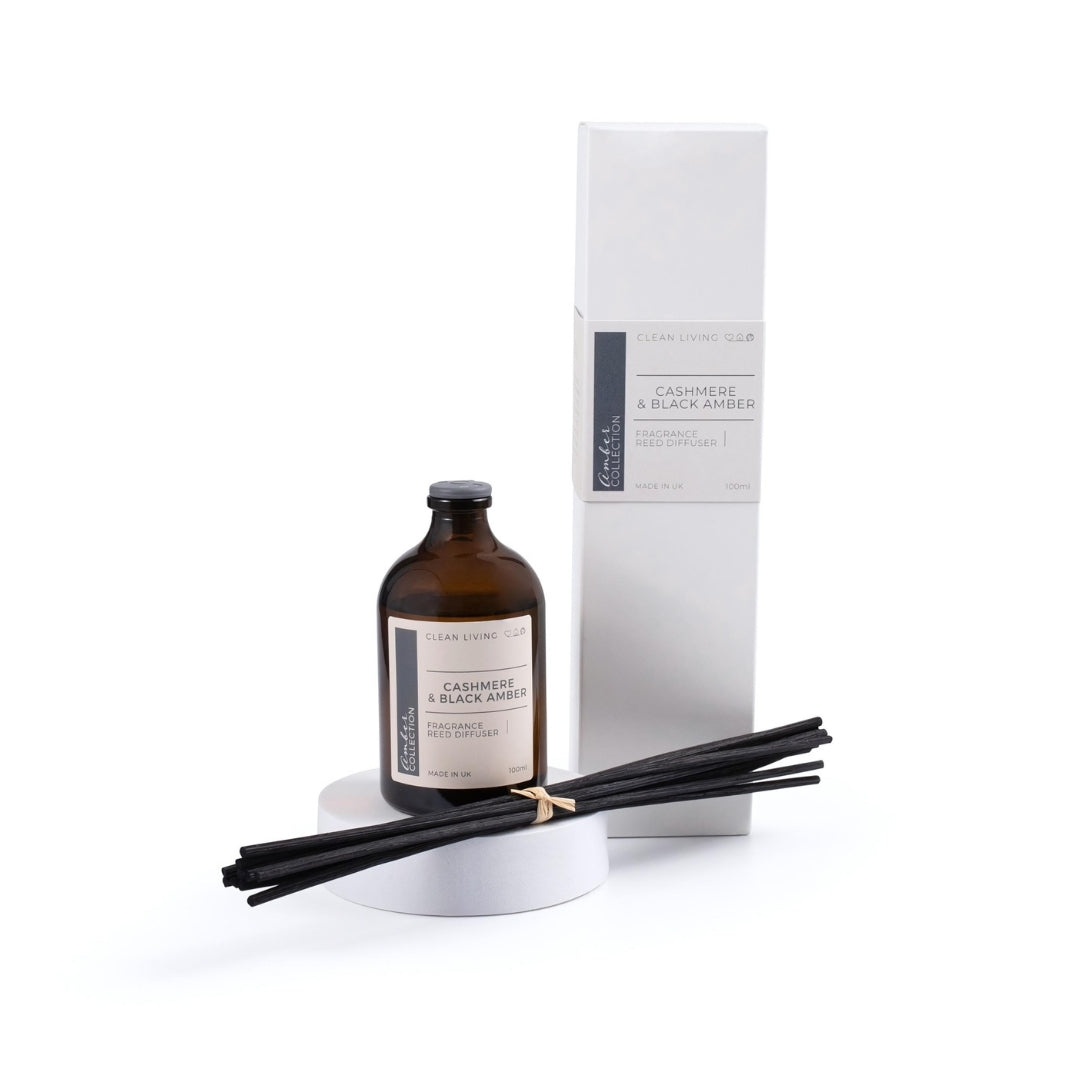 Cashmere & Black Amber Home Fragrance Collection