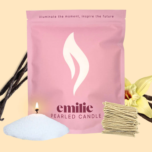 Vanilla Scented Pearled Candle - 1kg, 200 Hour Burn Time
