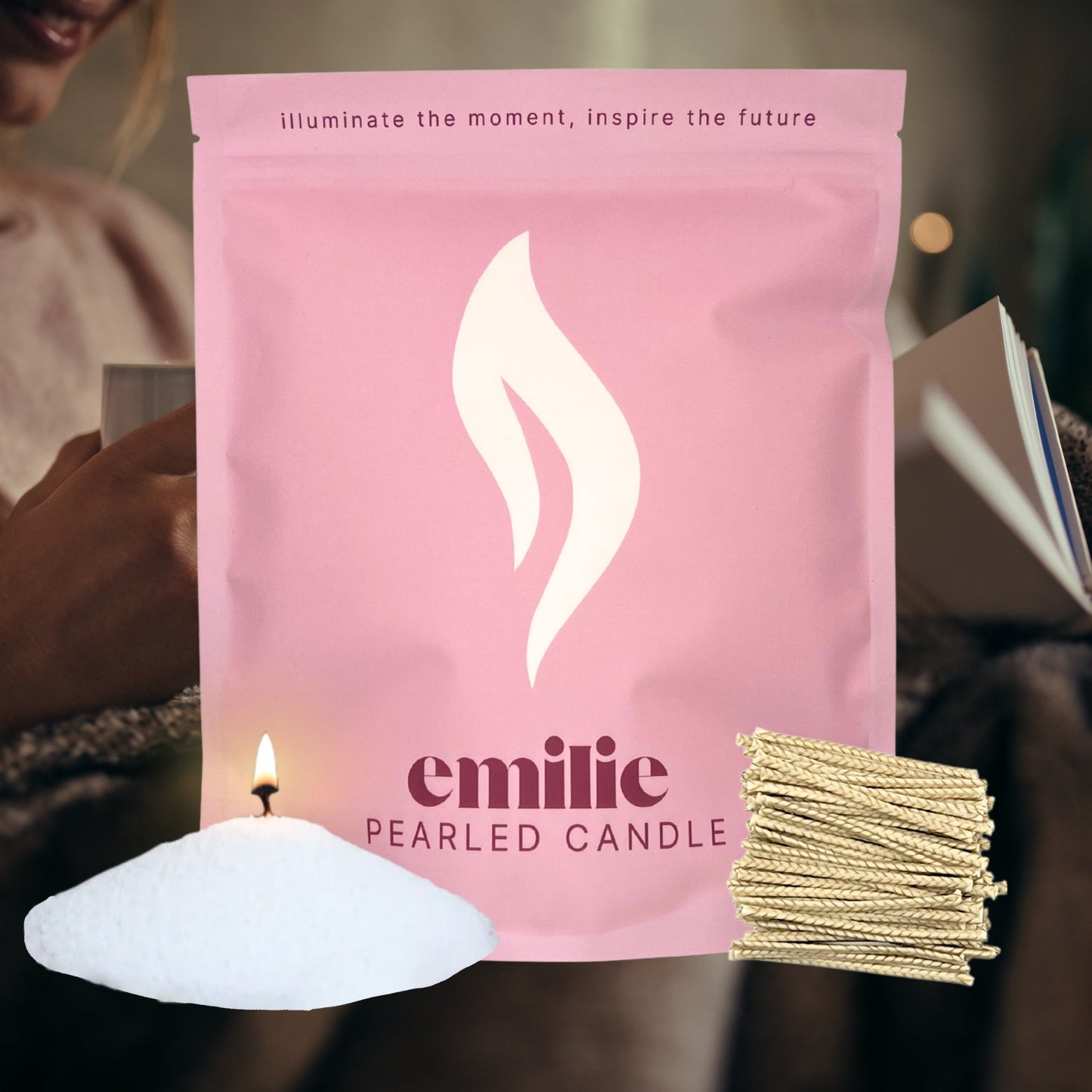 Cosy Night In Scented Pearled Candle - 1kg, 200 Hour Burn Time