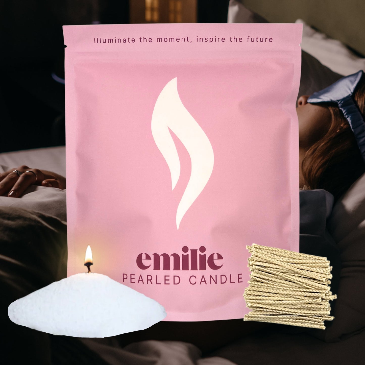 Sweet Dreams Scented Pearled Candle - 1kg, 200 Hour Burn Time