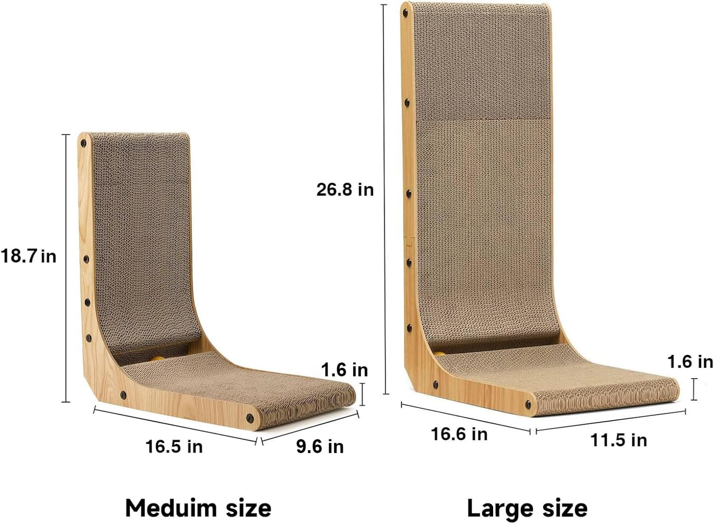 FUKUMARU Cat Scratcher, Small L Shape