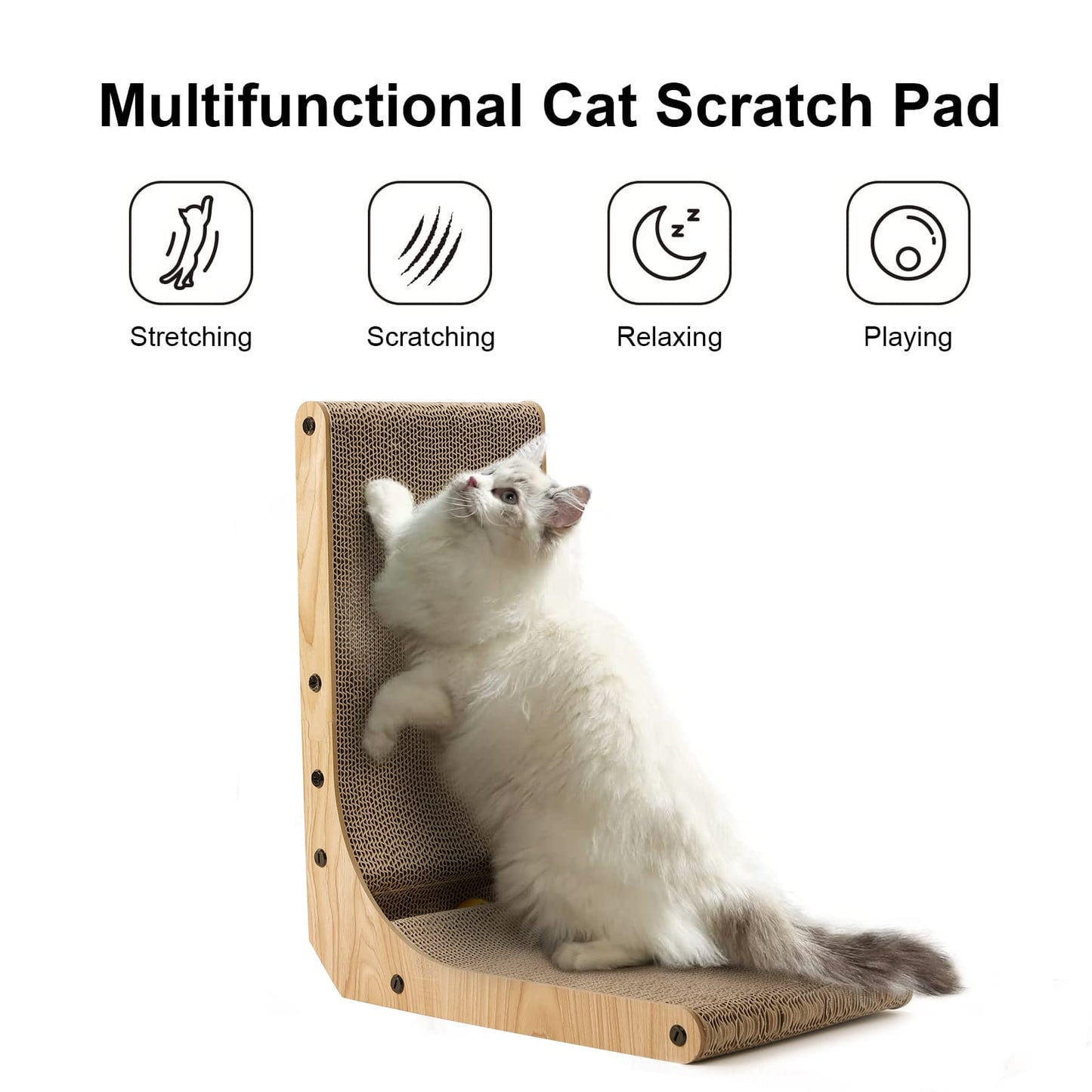 FUKUMARU Cat Scratcher, Small L Shape