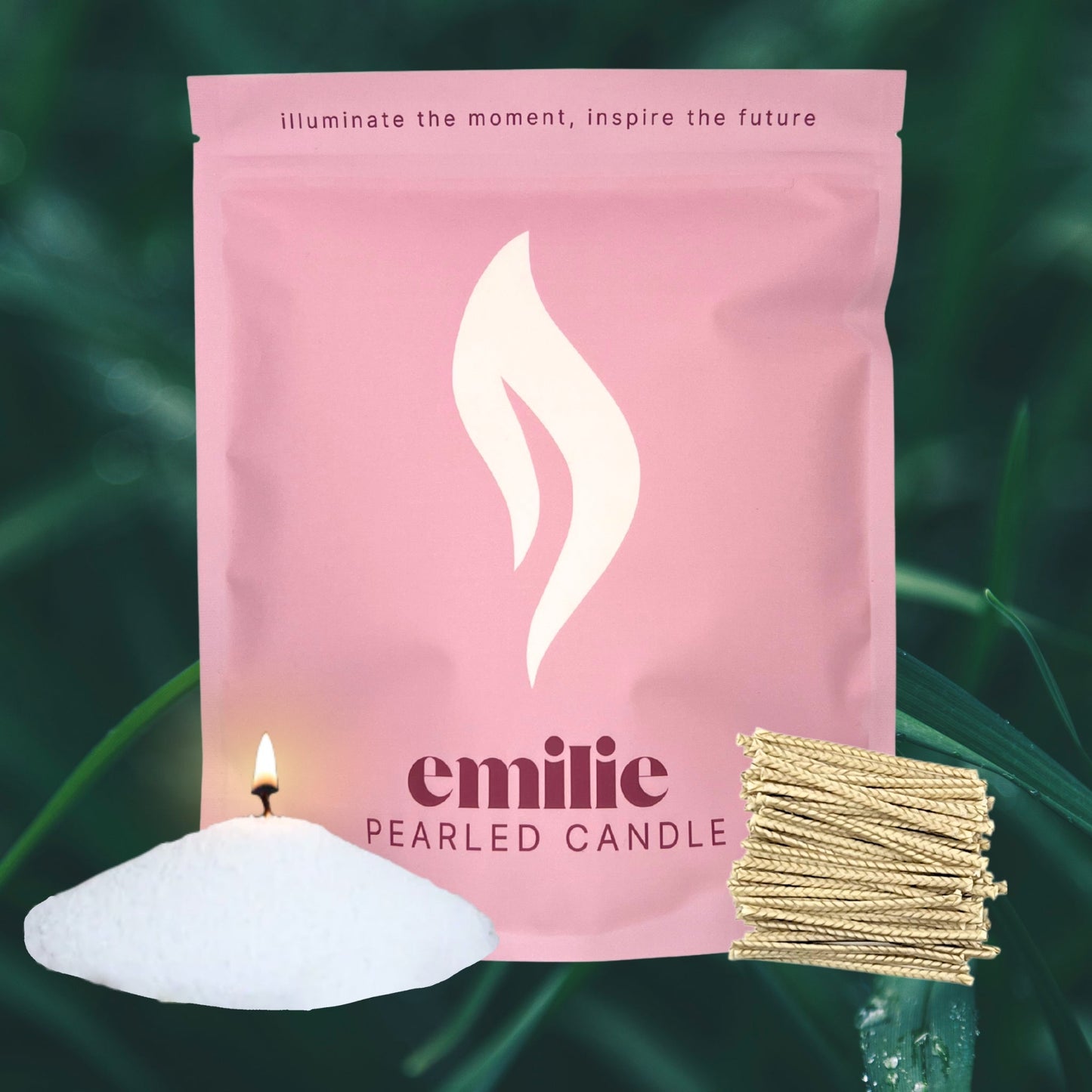 Refresh & Focus Scented Pearled Candle - 1kg, 200 Hour Burn Time
