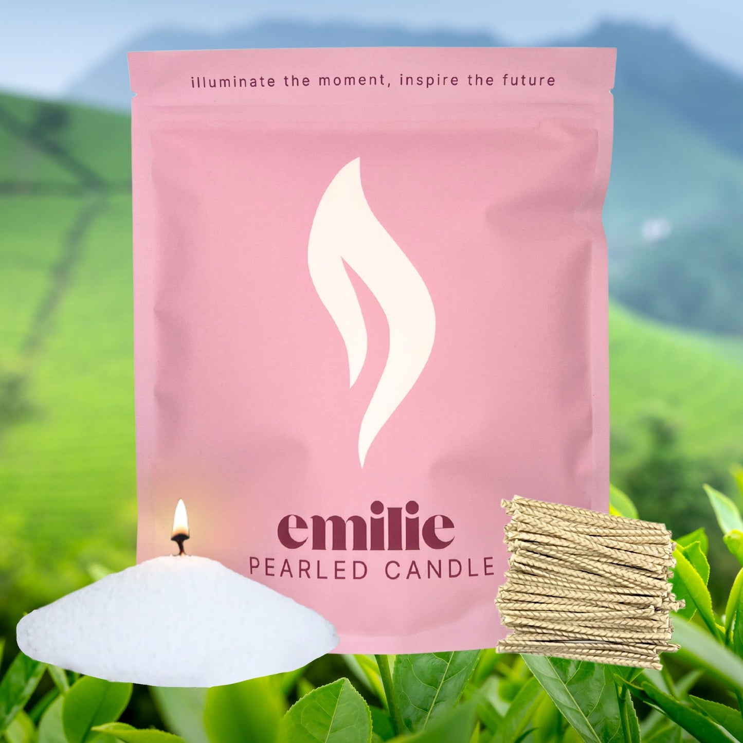 Tea Tree Scented Pearled Candle - 1kg, 200 Hour Burn Time