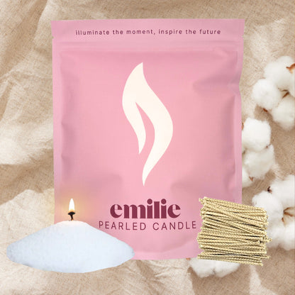 Fresh Linen Scented Pearled Candle - 1kg, 200 Hour Burn Time