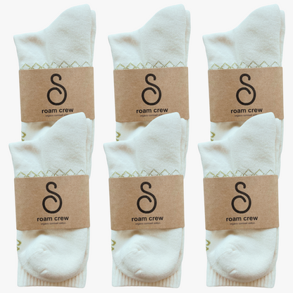 crew / mid-calf socks - organic combed cotton