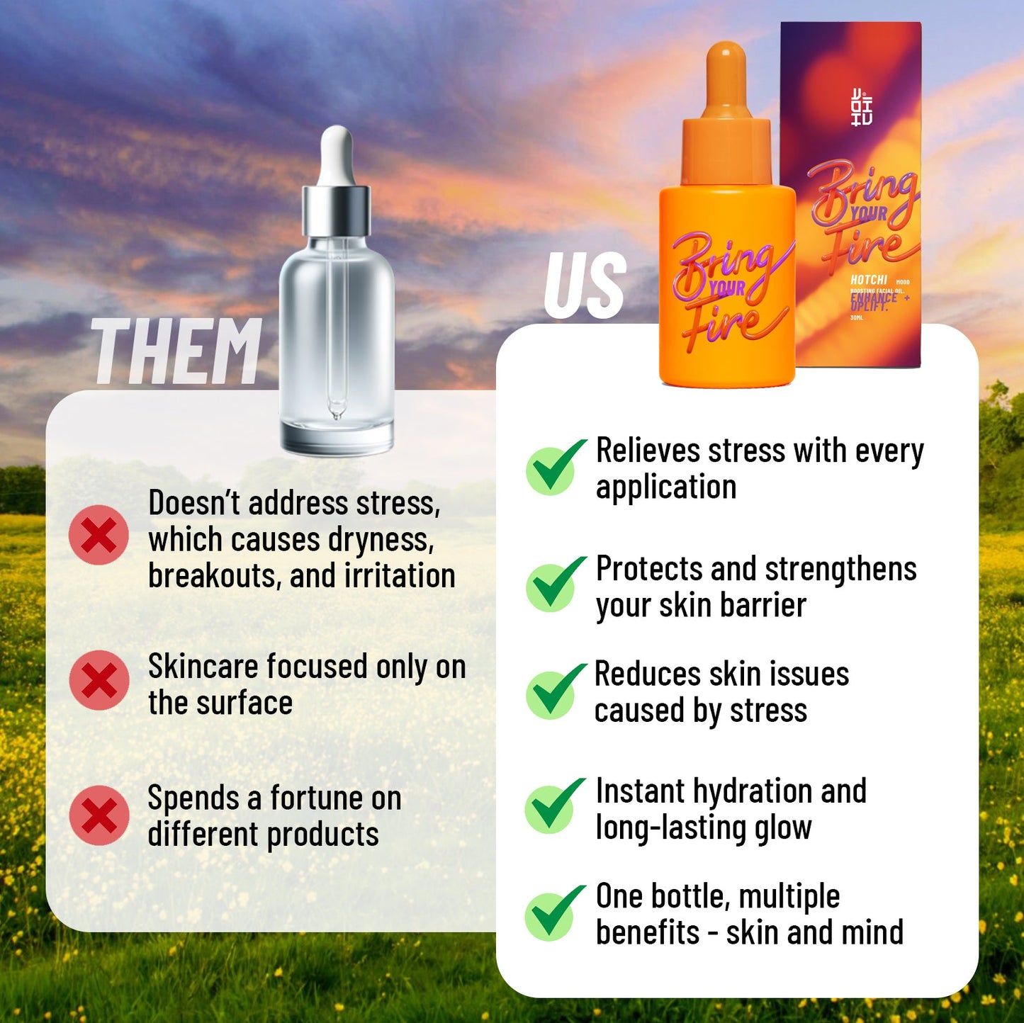 Bring Your Fire Facial Oil – Calm & Soothe Sensitive Skin 30ml