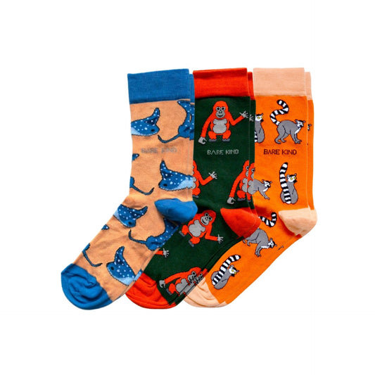 Orange Lover 3 Bamboo Sock Set