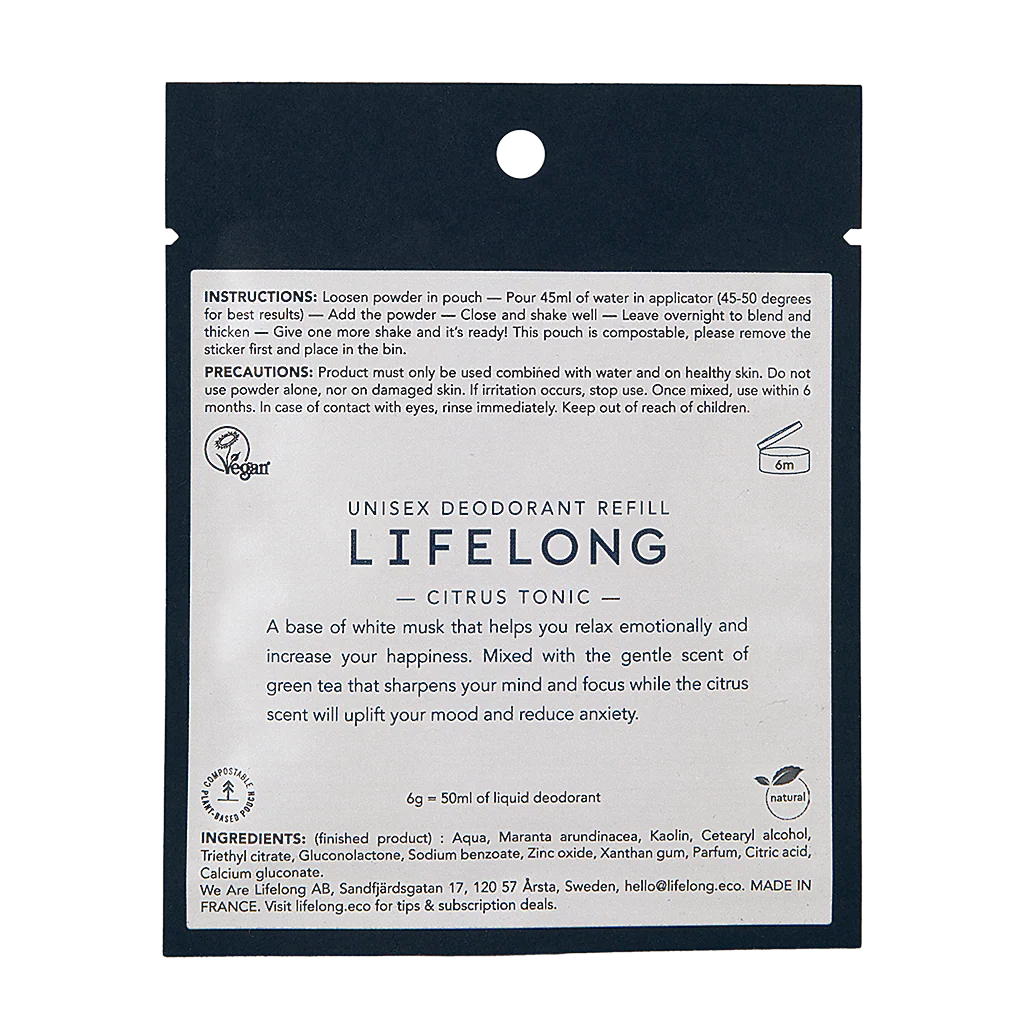 Lifelong Natural Deodorant Refills | Refillable & Eco-Friendly