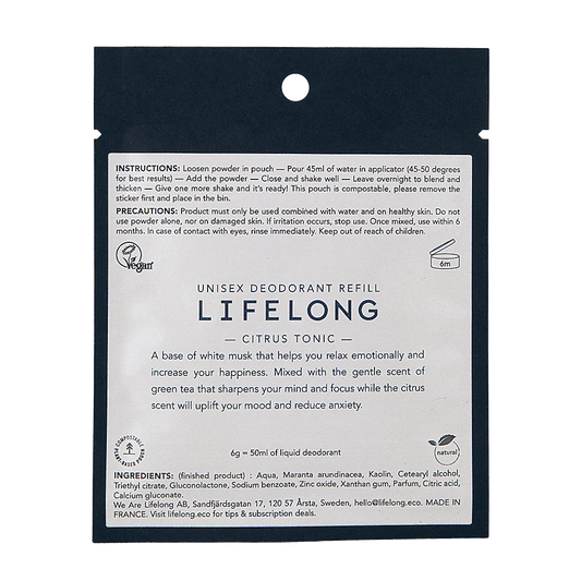 Lifelong Natural Deodorant Refills | Refillable & Eco-Friendly