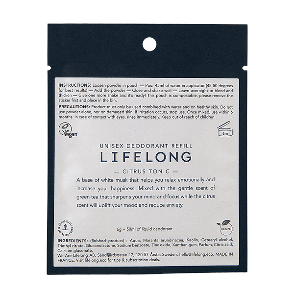 Lifelong Natural Deodorant Refills | Refillable & Eco-Friendly