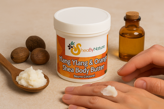 Ylang Ylang & Orange Body Butter with Organic Unrefined, Fair Trade Shea Butter. Intensive Therapy for Very Dry Skin 250g