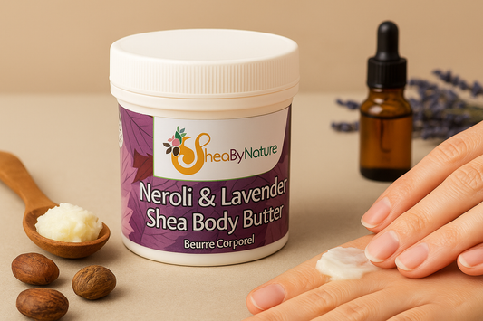 Sheabynature  Neroli and Lavender Body Butter with Unrefined Shea Butter, 100% Natural Oils -250g Tub -