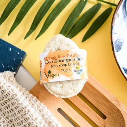 Patchouli Rose ECO Shampoo bar - Non Soap based hair wash