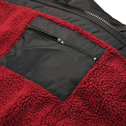 Sports-Cape Fully Waterproof & Insulated - Black & Burgundy