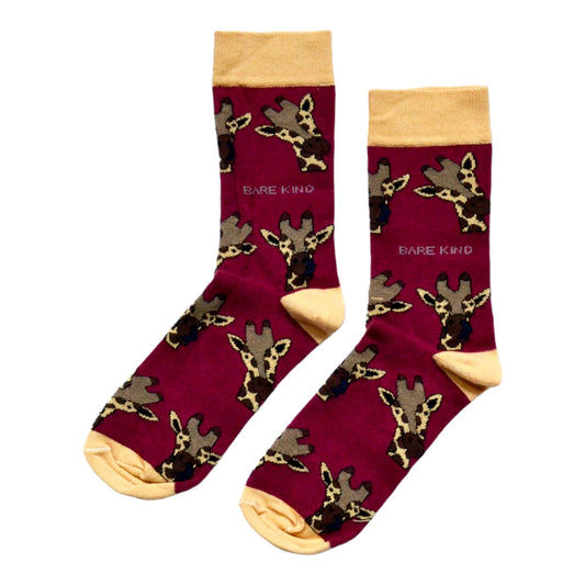 Save the Giraffes Bamboo Socks