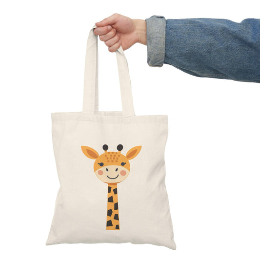 Giraffe Tote Bag – Elegant Wildlife Eco Shopper