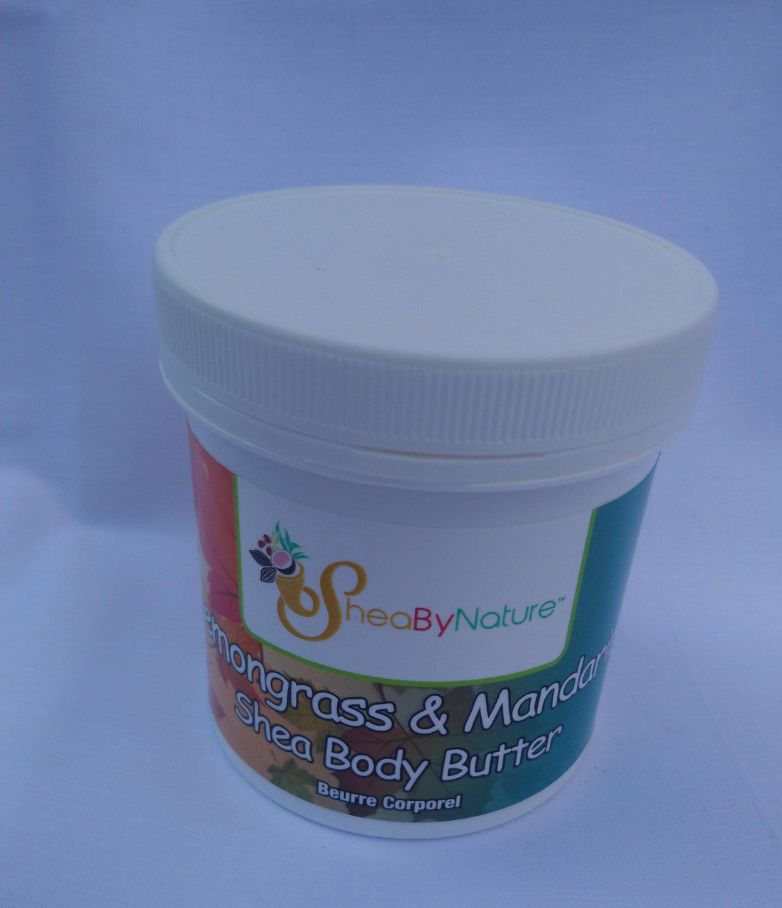 Sheabynature Lemon grass & Mandarin Shea Butter Body Butter, Refreshing Intensive Body Moisturiser for very Dry Skin. 100% Natural Hand made. 250g