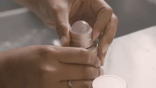 GIF of how to use Lifelong Refillable Deodorant