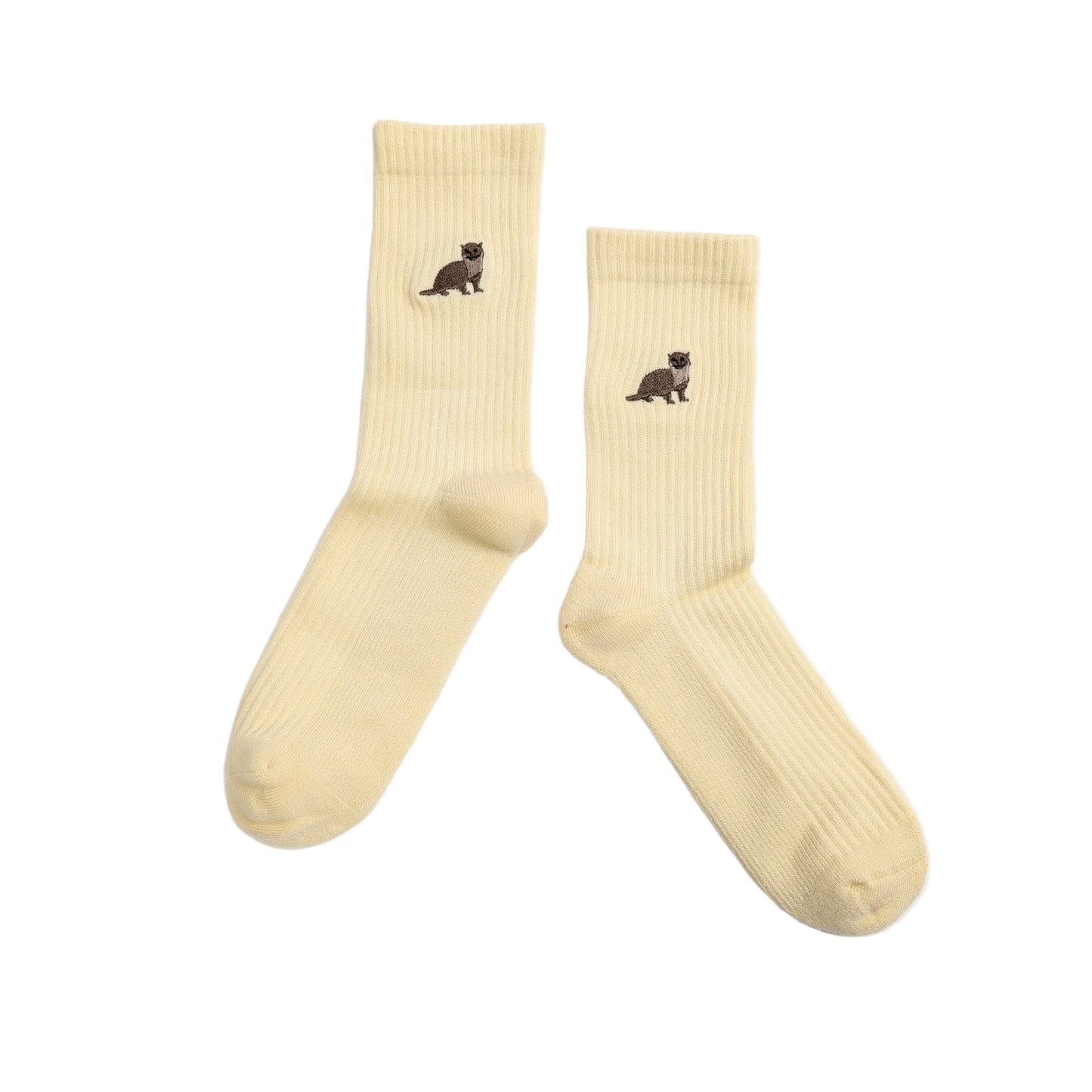 Save the Otter Ribbed Bamboo Socks