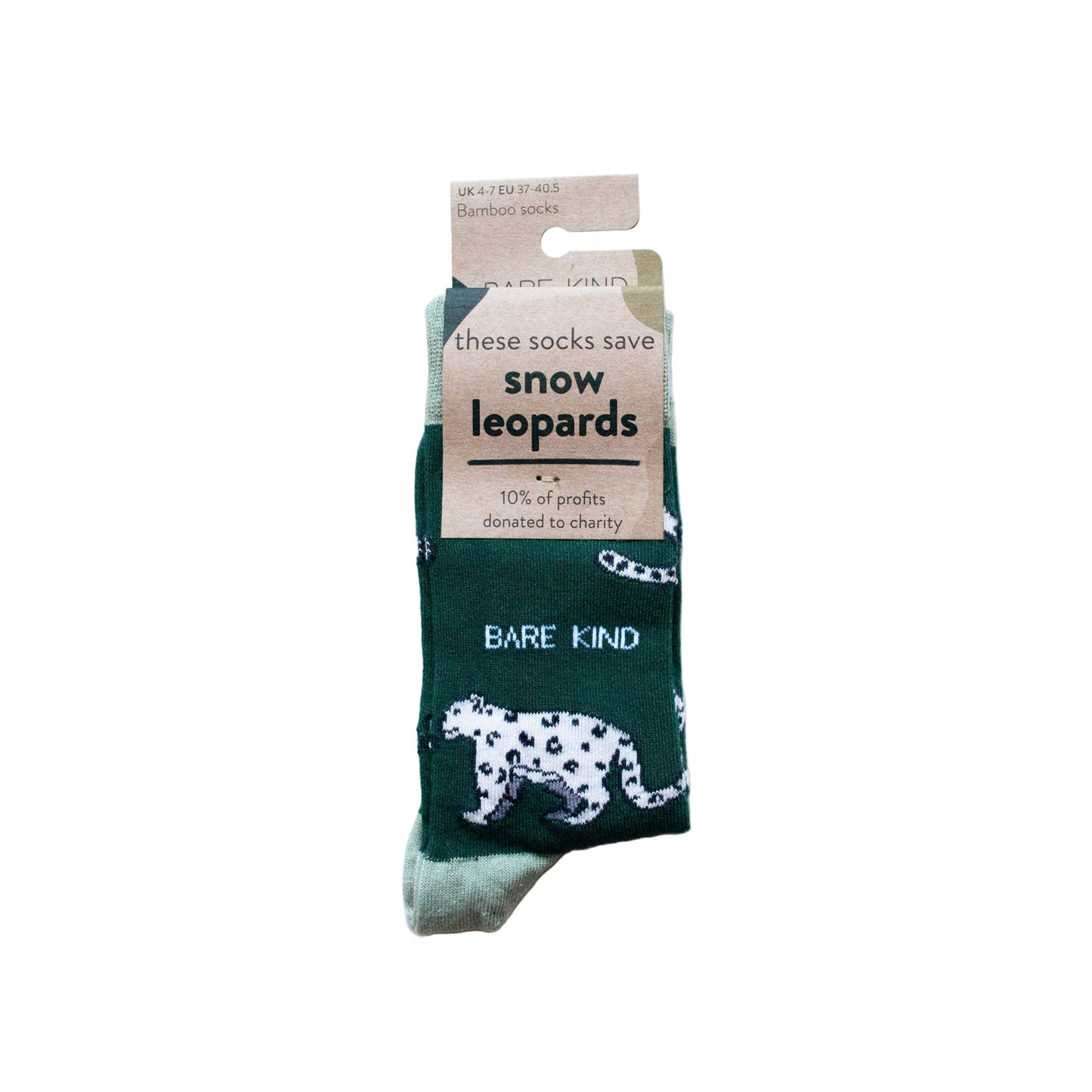 Save the Snow Leopards Bamboo Socks