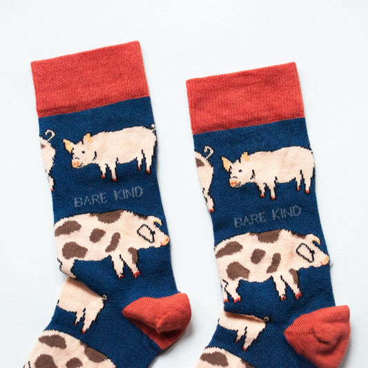 Save the Pigs Bamboo Socks