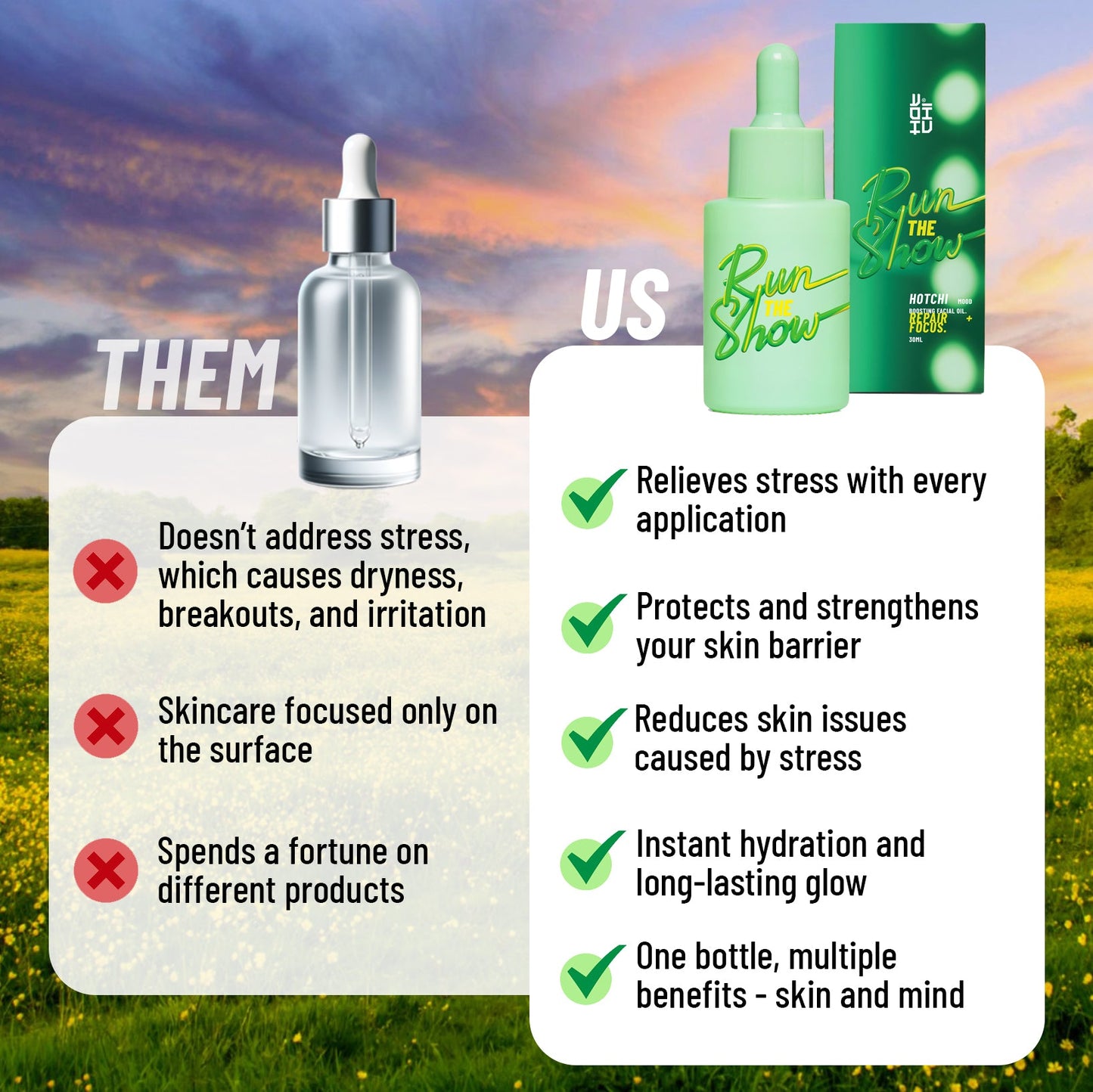 Run The Show Facial Oil – Clarity & Focus for Skin and Mind 30ml