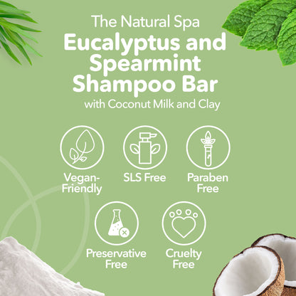 Spearmint and Eucalyptus Shampoo Bar