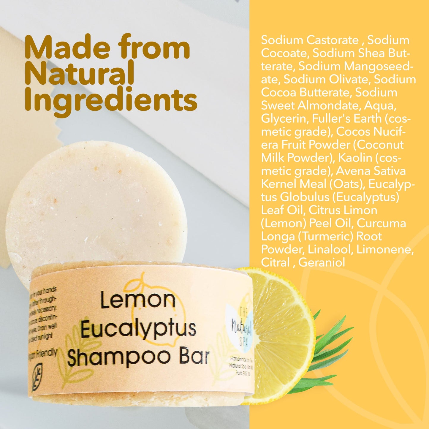 Eucalyptus Lemon  Shampoo bar