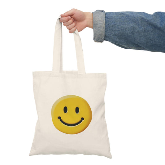 Eco-Friendly Smiley Face Tote Bag