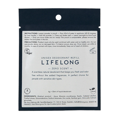 Lifelong Natural Deodorant Refills | Refillable & Eco-Friendly