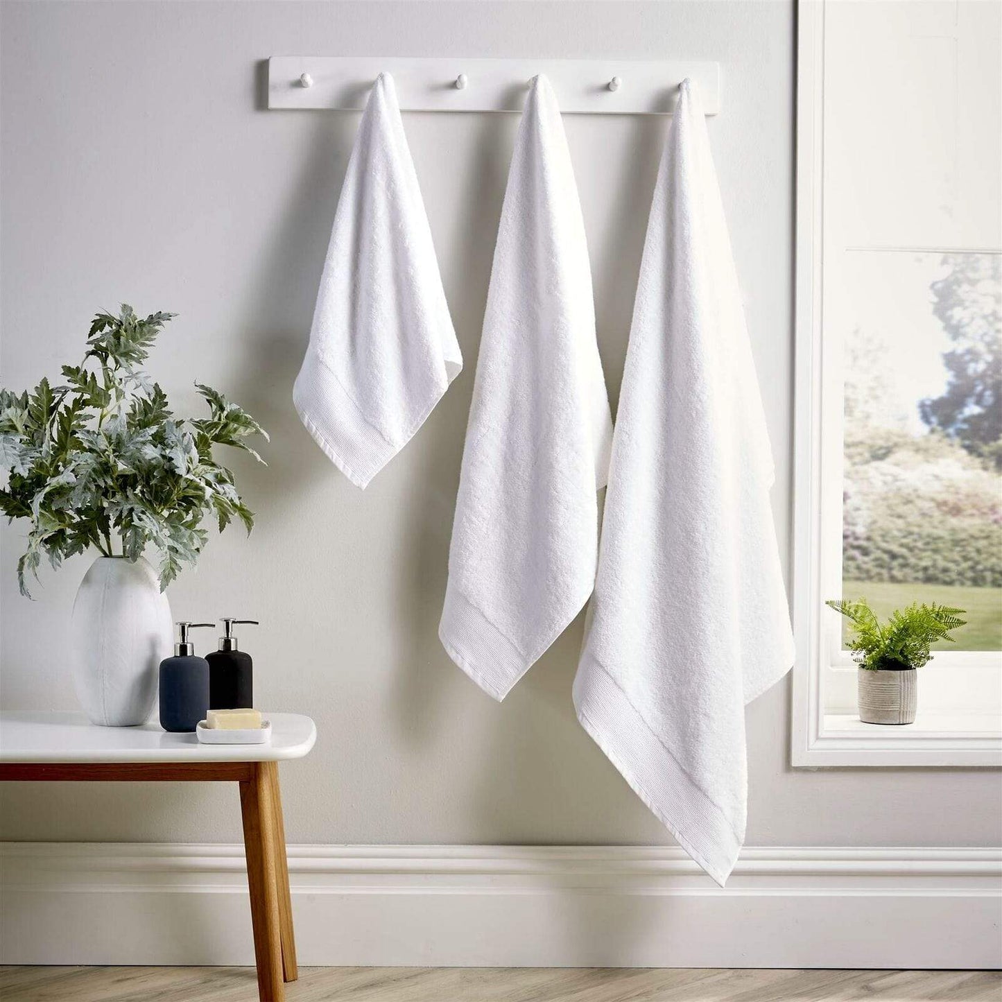 Bamboo Cotton Luxury 600GSM Eco-Friendly Bath Towels Highly Absorbent Durable and Soft Bathroom Essentials in Elegant Colours Designed in England by OLIVIA ROCCO