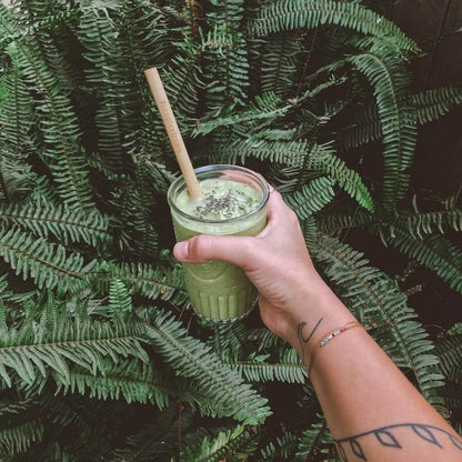 Jungle Straws: Reusable Bamboo Drinking Straws with Natural Hessian Carry Case (Set of 12)