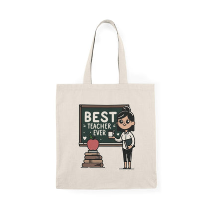 Best Teacher Ever Tote Bag – Eco-Friendly Gift for Educators