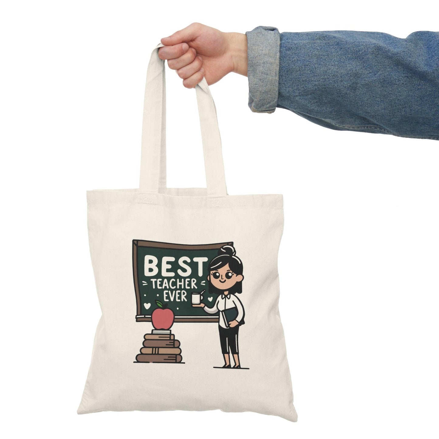 Best Teacher Ever Tote Bag – Eco-Friendly Gift for Educators