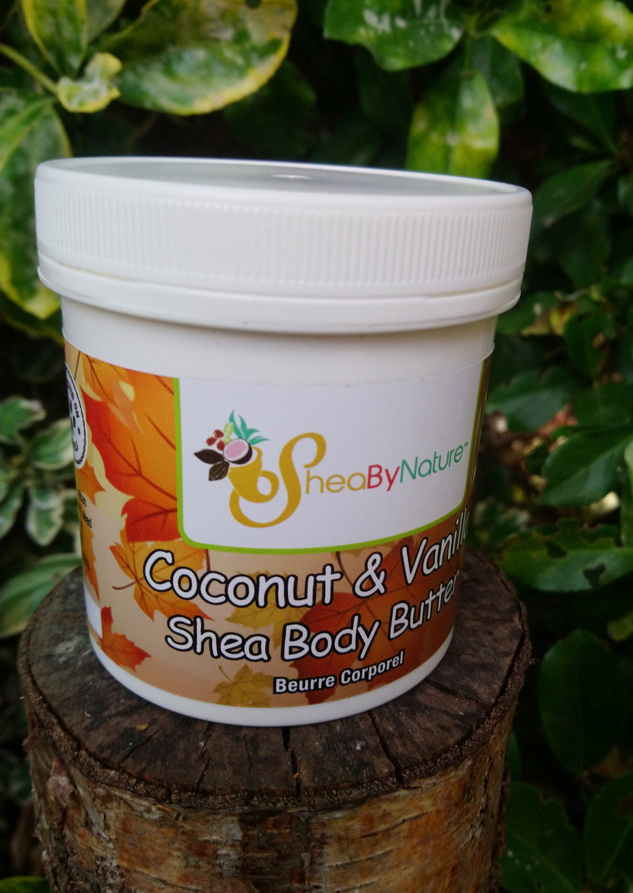 Coconut & Vanilla Shea Butter Body Butter Intensive Therapy for Very Dry Sensitive Skin, with Cocoa Butter and Vitamin E 250g