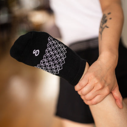 grip socks (ankle) - organic combed cotton
