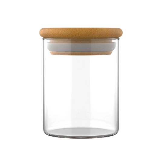 Glass Storage Jar With Airtight Bamboo Lid