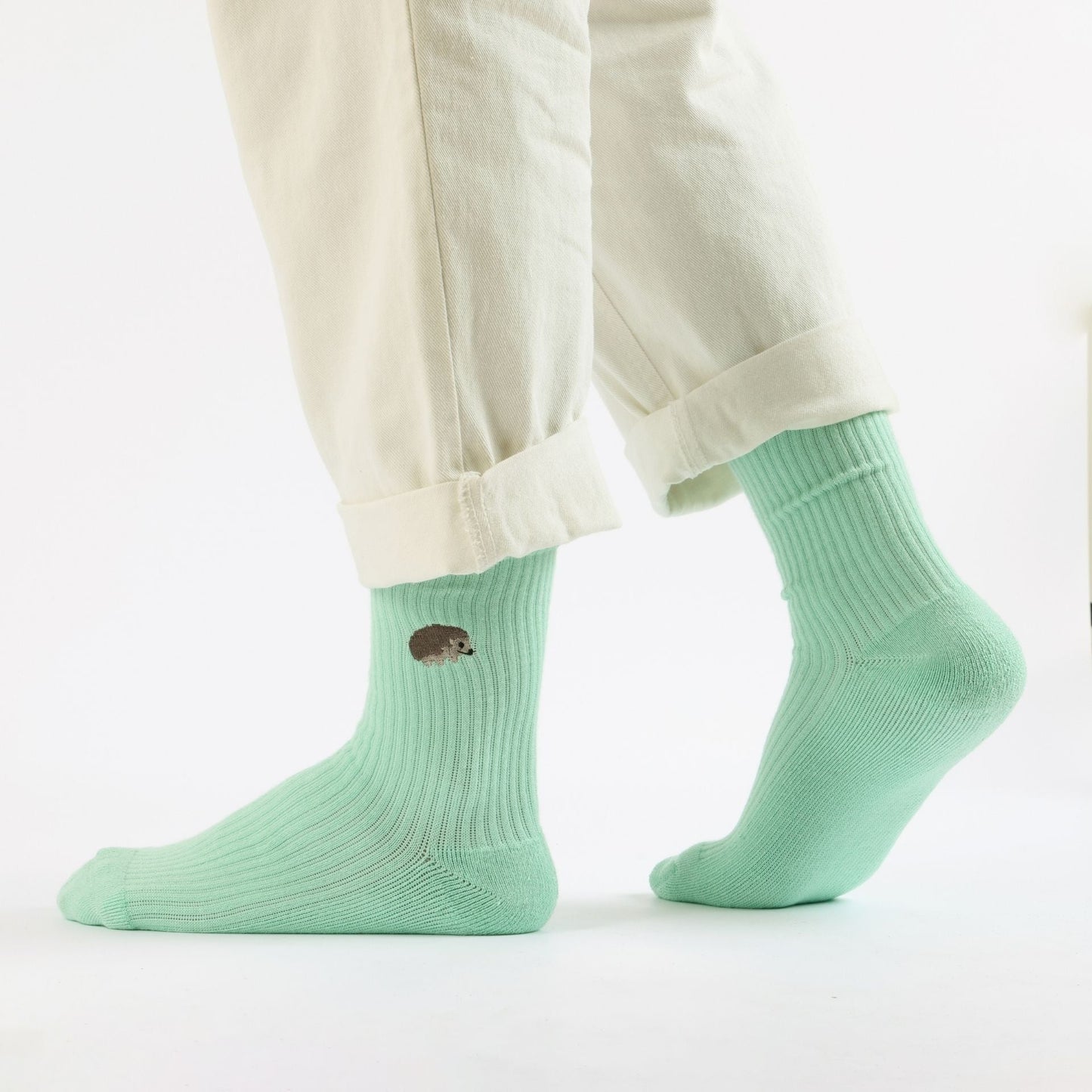 Save the Hedgehog Ribbed Bamboo Socks