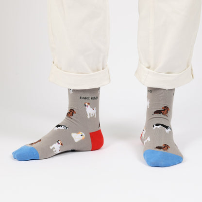 Grey Dog Pet 2 Pairs Bamboo Sock Set